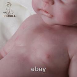 22'' Big Girl Rebirth Baby Full Body Silicone Lifelike Big Doll Real Touch Xmas