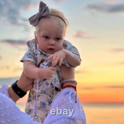 22 Lifelike Reborn Baby Doll with Hand-Rooted Mohair Weighted Boy Girl Toy Gift