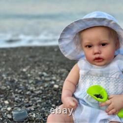 22 Lifelike Reborn Baby Doll with Hand-Rooted Mohair Weighted Boy Girl Toy Gift