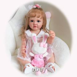 22 inch Reborn Doll 55cm Full Silicone Vinyl Reborn Toddler Girls Dolls Gifts