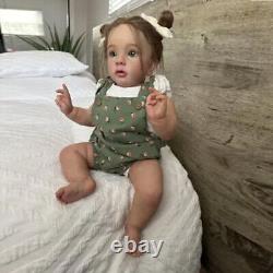 24 Reborn Baby Doll Missy Finished Vinyl Toddler Girl Rooted Hair Handmade Toys