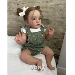 24 Reborn Baby Doll Missy Finished Vinyl Toddler Girl Rooted Hair Handmade Toys