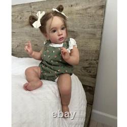 24 Reborn Baby Doll Missy Finished Vinyl Toddler Girl Rooted Hair Handmade Toys