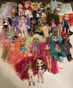 24 lol omg dolls used lot Free Shipping