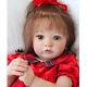 24in Finished Reborn Baby Doll Rooted Hair Toddler Doll Handmade Cute Girl Gift