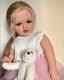 26in Lifelike Pretty Girl Reborn Baby Doll Blonde Hair Toddler Finished Toy Gift