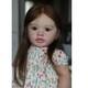 26in Soft Full Vinyl Reborn Baby Doll Fresh Color Pippa With Rooted Brown Hair Toy