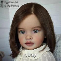 26inch Realistic Reborn Baby Doll Toddler Girl Hand-grafted Hair Art Toy Gift