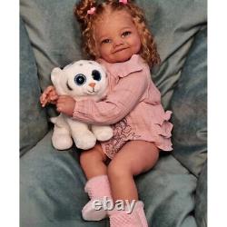 28 Already Finished Reborn Baby Doll Toddler Girl Rooted Hair Birthday Toy Gift