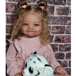 28 Already Finished Reborn Baby Doll Toddler Girl Rooted Hair Birthday Toy Gift