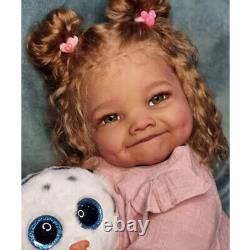 28 Already Finished Reborn Baby Doll Toddler Girl Rooted Hair Birthday Toy Gift