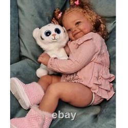 28 Already Finished Reborn Baby Doll Toddler Girl Rooted Hair Birthday Toy Gift