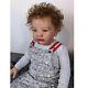 28 Finished Reborn Baby Doll Cute Toddler Toy Short Hair Rooted Cloth Body Gift