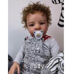 28 Finished Reborn Baby Doll Cute Toddler Toy Short Hair Rooted Cloth Body Gift