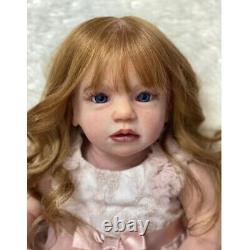28 Finished Reborn Baby Doll Isabella Cute Toddler Girl Curly Hair Handmade Toy