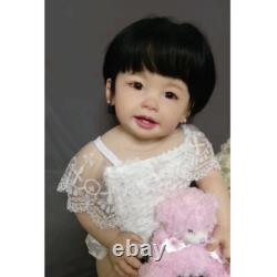 28 Painted Reborn Baby Doll Kit Hand-Rooted Short Hair Toddler Girl Doll DIY