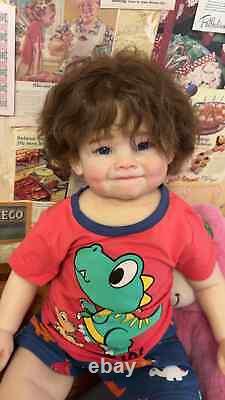 28 Reborn Toddler Doll Realistic Boy Girl Hand-Rooted Short Hair Custom Dolls