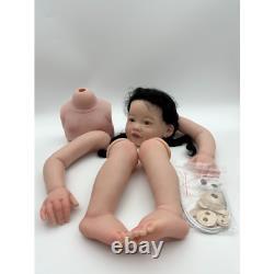 28 Reborn Unfinished Baby Doll Toddler Girl Painted Kit Soft Cloth Body Gifts
