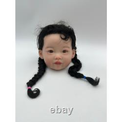 28 Reborn Unfinished Baby Doll Toddler Girl Painted Kit Soft Cloth Body Gifts