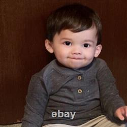 28in Artist Finished Reborn Baby Doll Rooted Hair Cloth Body Toddler Handmade