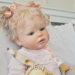 28inch Finished Reborn Cute Toddler Doll Girl Short Hair Handmade Birthday Gifts