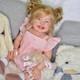28inch Mila Handmade Painted Reborn Baby Doll With Hand-rooted Hair Girl Toddler
