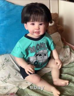 28inch Reborn Baby Doll Kit Hand-Rooted Hair Realistic Boy Toddler Painted Kits