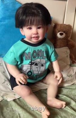 28inch Reborn Baby Doll Kit Hand-Rooted Hair Realistic Boy Toddler Painted Kits