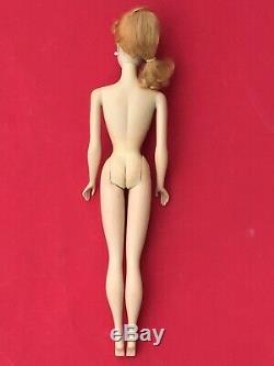 # 2 Two Ponytail vintage Barbie 1959 w box and TM stand JUST DARLING