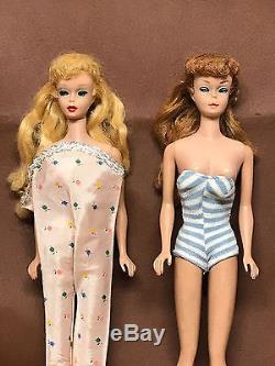 2 Vintage Blond MIDGE/BARBIE Doll 19581962 blue eyes