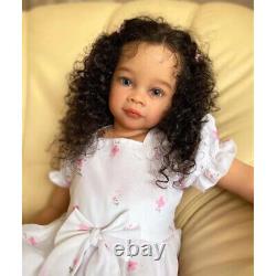 30Inch Already Finished Reborn Baby Doll with Hand-Rooted Curly Hair Doll Gift