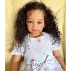 30Inch Already Finished Reborn Baby Doll with Hand-Rooted Curly Hair Doll Gift