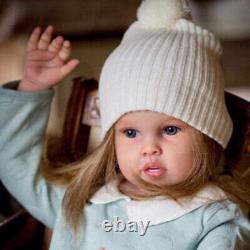 30 Finished Painted Toddler Girl Reborn Baby Doll Handmade Hand-Rooted Hair Toy