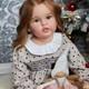 30 Finished Reborn Baby Doll Girl Toddler Yellow Long Curly Hair Handmade Gift
