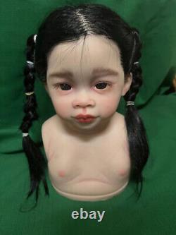 30 Painted Toddler Reborn Doll Kit Baby Girl Unassembled Body Parts +Cloth Body