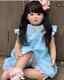 30 Reborn Toddler Girl Doll Rooted Long Black Hair Lifelike Soft Body Toy Gift