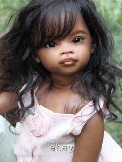 30in Artist Painted Princess Girl Reborn Baby Doll Rooted Hair Toddler Toy Gifts