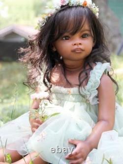 30in Artist Painted Princess Girl Reborn Baby Doll Rooted Hair Toddler Toy Gifts