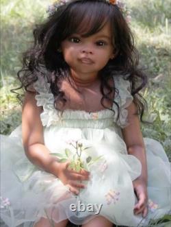 30in Artist Painted Princess Girl Reborn Baby Doll Rooted Hair Toddler Toy Gifts