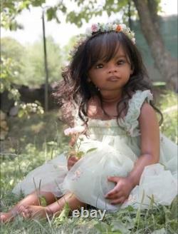 30in Artist Painted Princess Girl Reborn Baby Doll Rooted Hair Toddler Toy Gifts