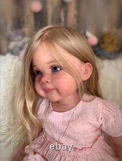 30in Fully Assembled Toddler Girl Reborn Baby Doll Painted Collect DIY Toy Gifts