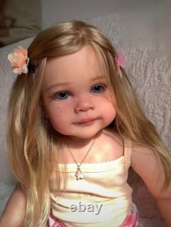 30in Fully Assembled Toddler Girl Reborn Baby Doll Painted Collect DIY Toy Gifts
