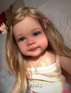 30in Fully Assembled Toddler Girl Reborn Baby Doll Painted Collect DIY Toy Gifts