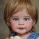 30in Reborn Toddler Doll Realistic Handmade Art Doll + Rooted Hair Cloth Body