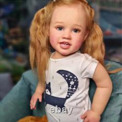 30inch Artist Painted Reborn Baby Doll Smile Girl Toddler Finished Doll Gift Toy
