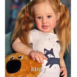 30inch Artist Painted Reborn Baby Doll Smile Girl Toddler Finished Doll Gift Toy