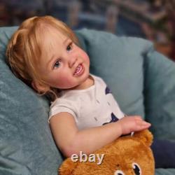 30inch Artist Painted Reborn Baby Doll Smile Girl Toddler Finished Doll Gift Toy