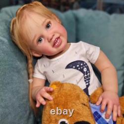 30inch Artist Painted Reborn Baby Doll Smile Girl Toddler Finished Doll Gift Toy