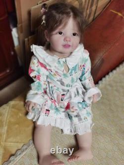 30inch Realistic Reborn Baby Dolls Toddler Girl Rooted Mohair Handmade Toys Gift 30inch Realistic Reborn Baby Dolls Toddler Girl Rooted Mohair Handmade Toys Gift
