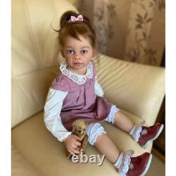 32 Reborn Baby with Hand-Rooted Hair Yellow Already Finished Doll Cloth Body